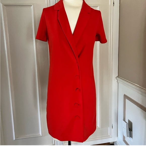 Dresses & Skirts - Zara Red Blazer Dress